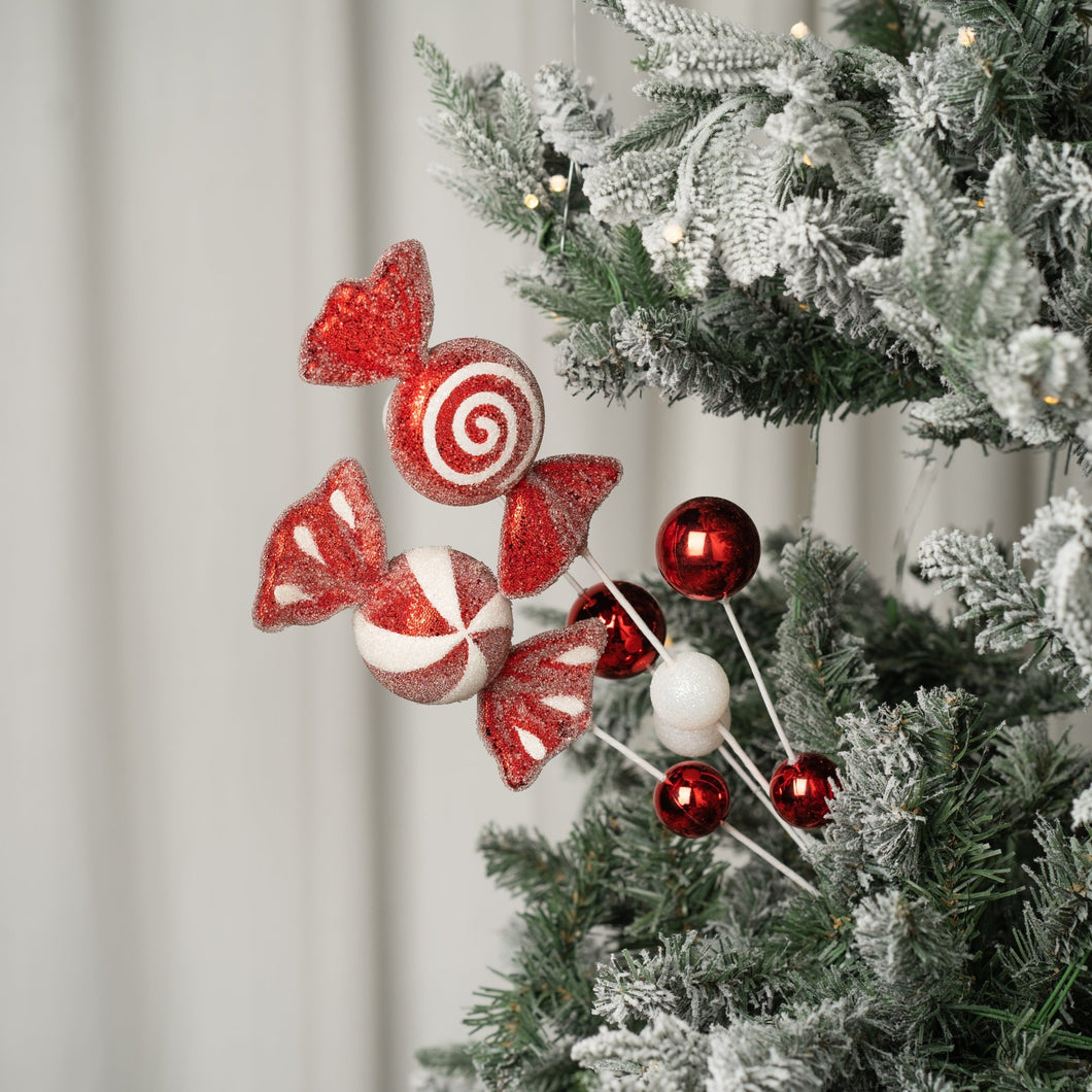Candy Christmas Tree Pick - Set of 2 - ironyhome