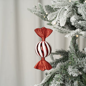 Candy Shiny Red Ornament - Set of 6 - ironyhome