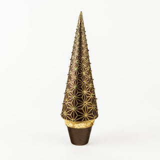 Canterbury Cone Tree W/ Pot Base - ironyhome