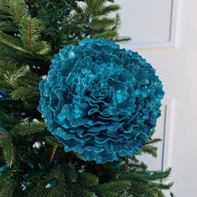Carnation Flower with Glitter Deep Blue - Set of 2 - ironyhome