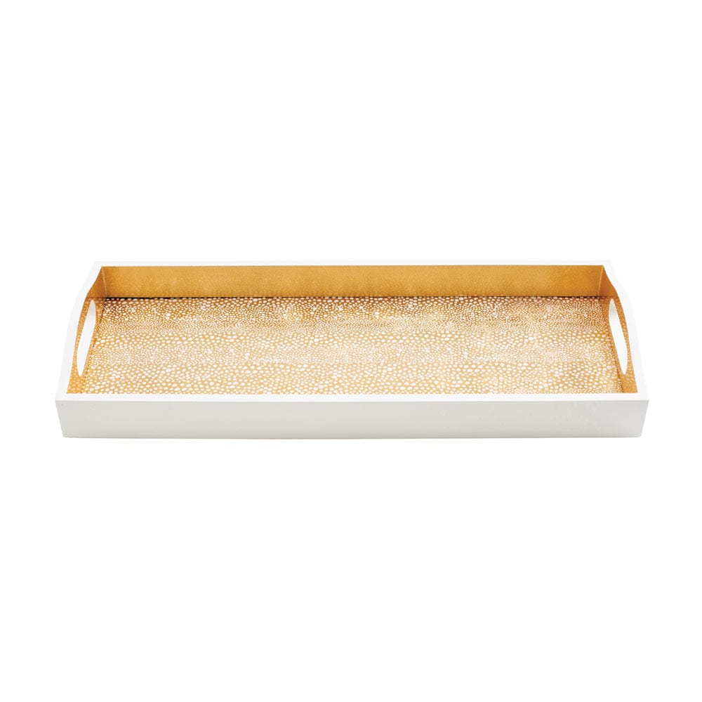 Caspari's Pebble Lacquer Bar tray in Gold