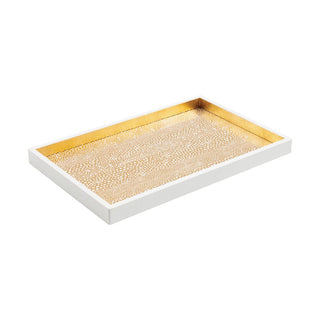 Caspari's Pebble Vanity Tray in Gold - ironyhome