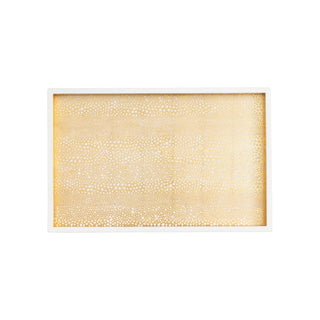 Caspari's Pebble Vanity Tray in Gold - ironyhome