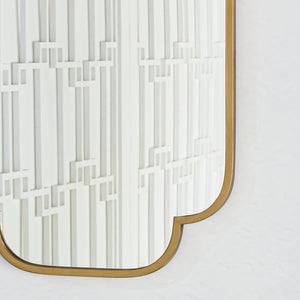 Castile Gold-Framed Rectangular Mirror - ironyhome
