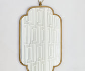Castile Gold-Framed Rectangular Mirror - ironyhome