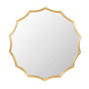 Castile Gold-Framed Round Mirror - ironyhome