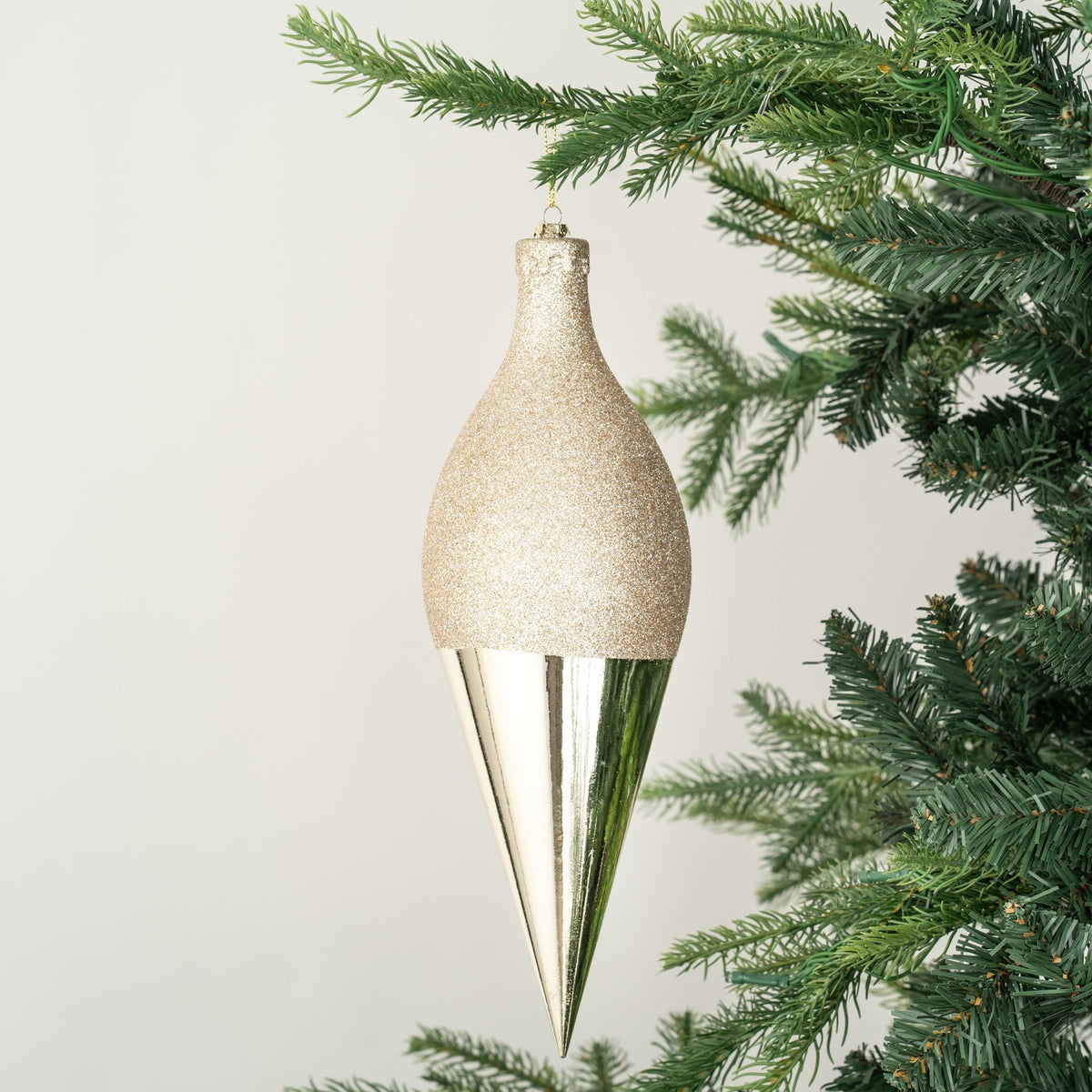 Champagne Finial with Glitter