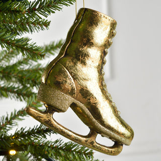 Champagne Ice Skate Ornament - Set of 4 - ironyhome