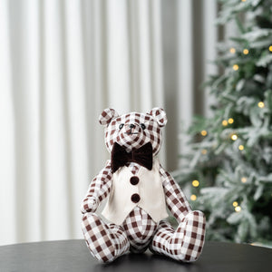 Checkered Teddy Bear Table Tops - 3 Styles