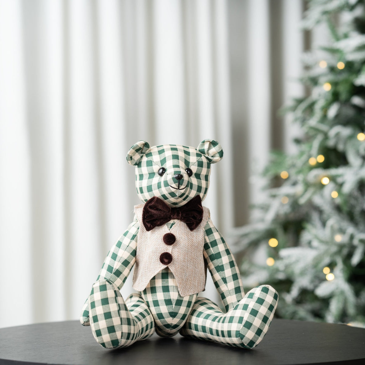 Checkered Teddy Bear Table Tops - 3 Styles