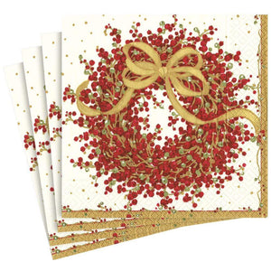 Christmas Luncheon Paper Linen Napkins - ironyhome