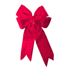 Christmas Swallowtail Red Velvet Bow - ironyhome