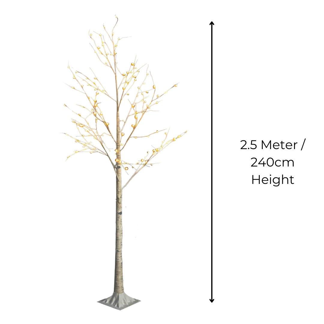 Classic White LED Birch Tree Table Top – ironyhome