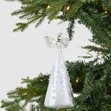 Crystal Angel Ornament with White Base - Set of 6 - ironyhome