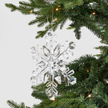 Crystal Clear Snowflake Ornament - Set of 6 - ironyhome