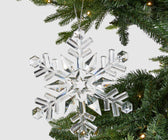 Crystal Clear Snowflake Ornament - Set of 6 - ironyhome