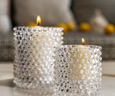 Crystal Hobnail Candle Holder - ironyhome