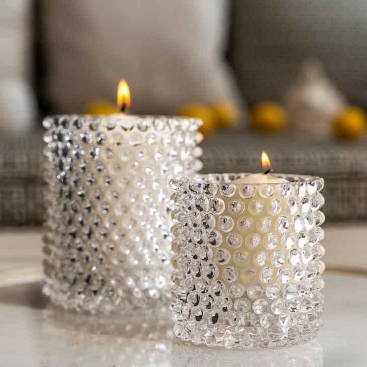 Crystal Hand-blown Candle Holder