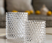 Crystal Hobnail Candle Holder - ironyhome