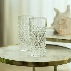 Crystal Hobnail Tumblers - Set of 2 - ironyhome