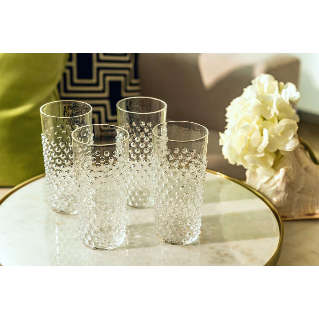 Crystal Hand-Blown Glass - Set of 2