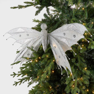 Crystal Ice Butterfly Clip-on Ornament - Set of 2 - ironyhome