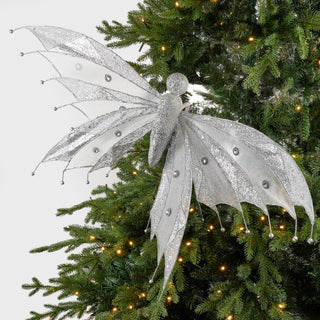 Crystal Ice Butterfly Clip-on Ornament - Set of 2 - ironyhome