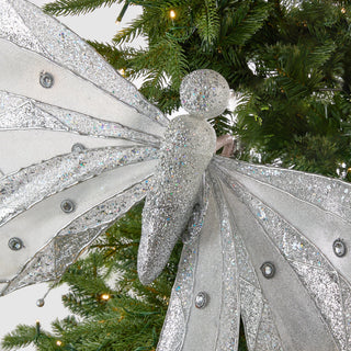 Crystal Ice Butterfly Clip-on Ornament - Set of 2 - ironyhome