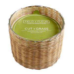 CUT GRASS WICK HANDWOVEN CANDLE