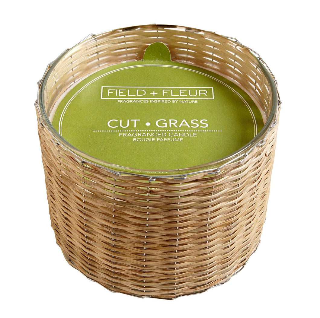 CUT GRASS WICK HANDWOVEN CANDLE - ironyhome