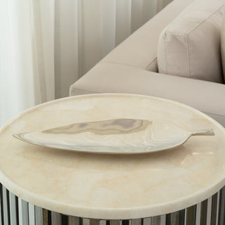 Decorative Leaf - Silver Finish - ironyhome