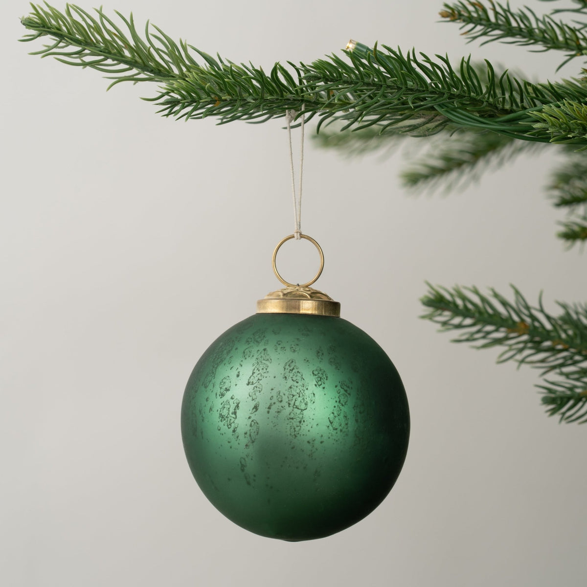 Deep Green Festive Ball Ornament