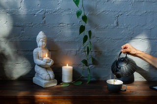 Eledea Medium Pillar Candle Off White - ironyhome