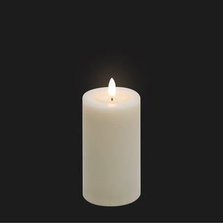 Eledea Medium Pillar Candle Off White - ironyhome