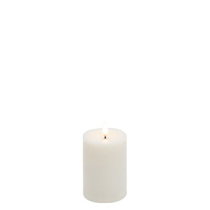 Eledea Small Pillar Candle Off White - ironyhome
