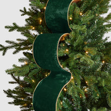 Emerald Green & Gold Christmas Ribbon irony home