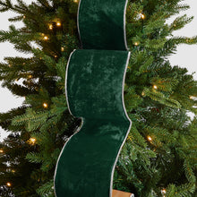 Emerald Green & Silver Christmas Ribbon - ironyhome