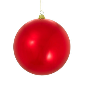 Enamel Red Christmas Ball Ornament