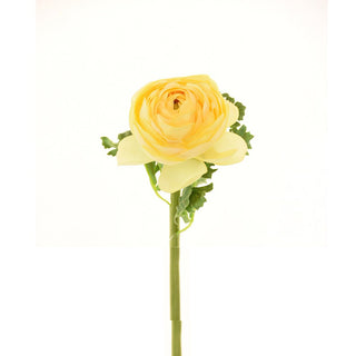 Faux Light Yellow Ranunculus - Set of 6 - ironyhome