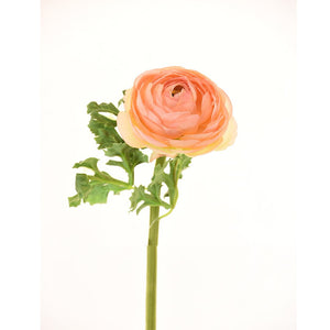 Faux Peach Ranunculus - Set of 6 - ironyhome