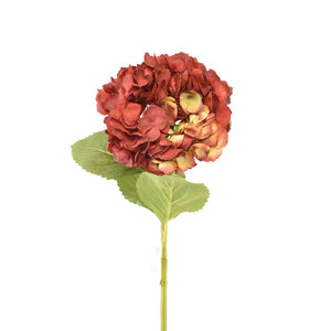 Faux Red Hydrangea - Set of 4 - ironyhome