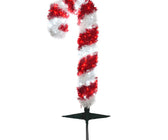Festive Red and White Candy Cane Display - LED Lights - ironyhome