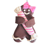Festive White & Pink Gingerbread Girl Ornament - Set of 6 - ironyhome