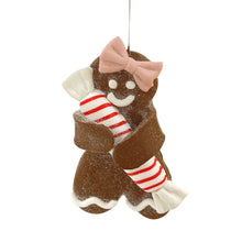 Festive White & Red Gingerbread Girl Ornament - Set of 6 - ironyhome