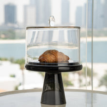Flat Crystal Dome with Tinted Glass Stand - ironyhome