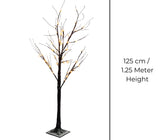 Flocked Brown LED Tree Table Top - ironyhome