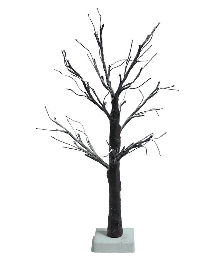 Flocked Brown LED Tree Table Top