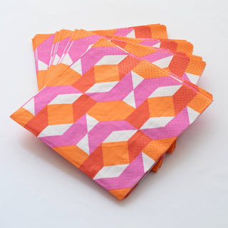 Fuschia Dream Luncheon Paper Napkins - ironyhome