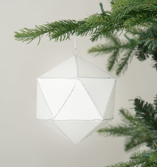 Geometric Ball Ornament - Set of 4 - ironyhome