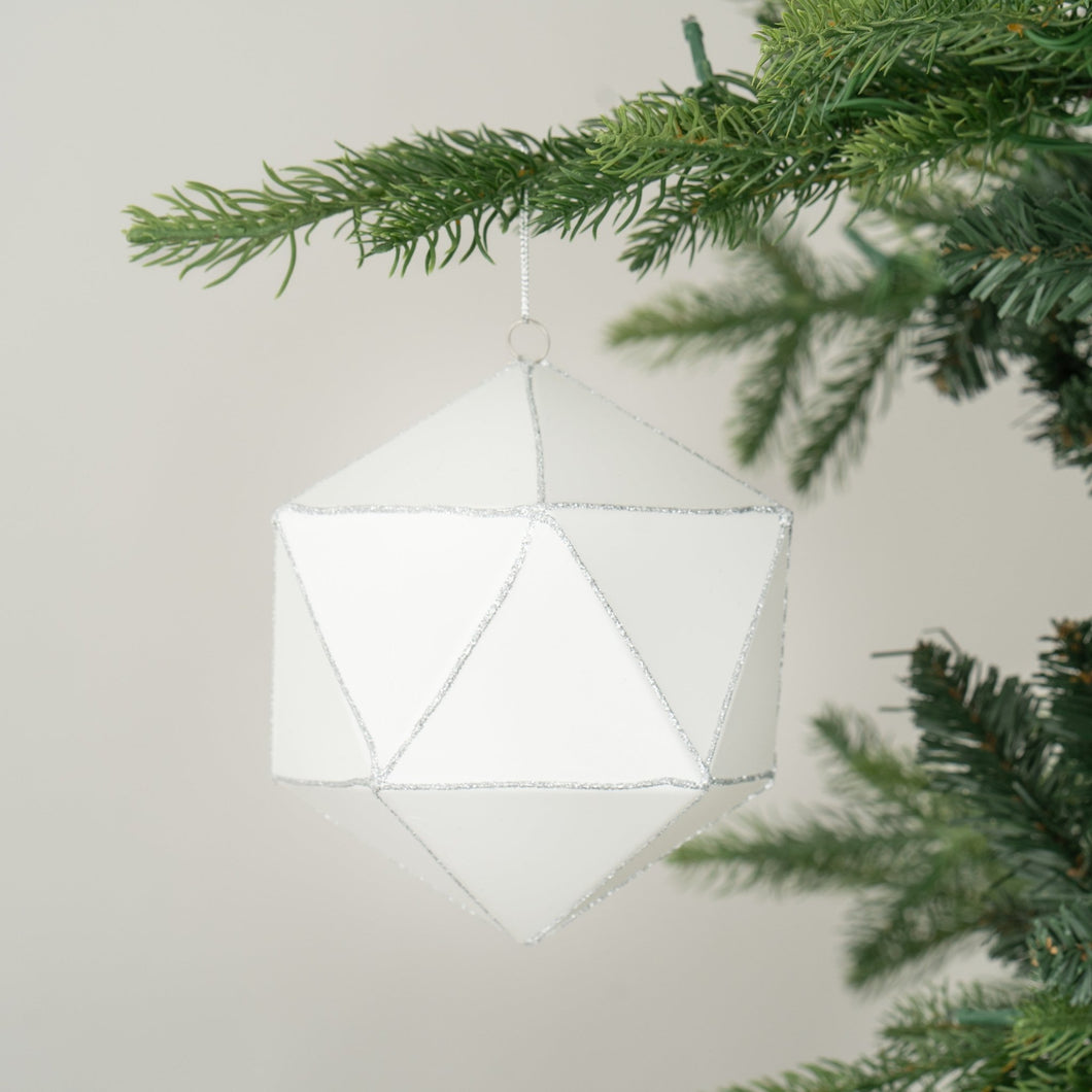 Geometric Ball Ornament - Set of 4 - ironyhome